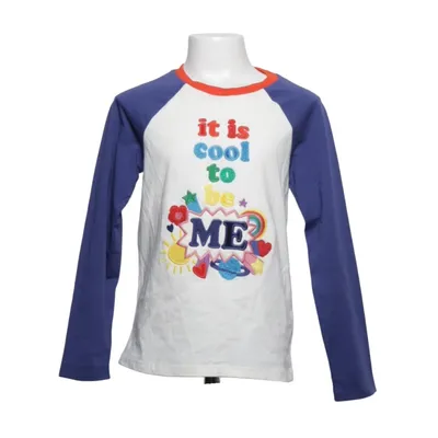 Long sleeve T-shirt (White, Blue, Multicolored) from Boden Cotton