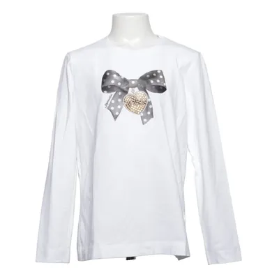 Langærmet t-shirt (Hvid) fra Monnalisa Bomuld, Elastan