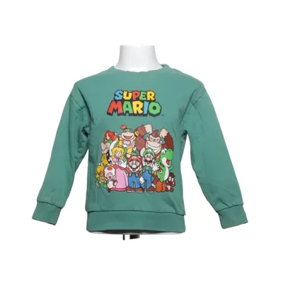 Collegetröja (Grön, Flerfärgad) från Super Mario Bomull