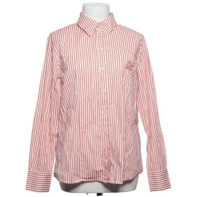 Skjorta (Orange, Vit) från Clarina Collection Bomull, Elastan
