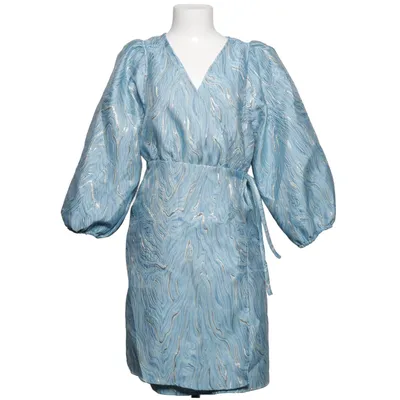 Omlottklänning (Blå, Guldfärgad) från Minus Polyester