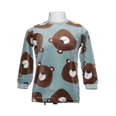 Pajama sweater (Blue, Brown) from Topomini Elastane, Polyester