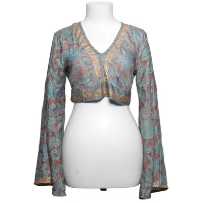 Blouse (Blue, Brown, Multicolored) from O.P.C Silk, Viscose