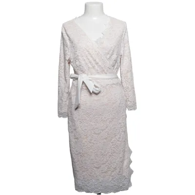 Robe portefeuille (Blanc, Beige) de Bubbleroom by Carolina Gynning Élasthane, Polyamide, Polyester