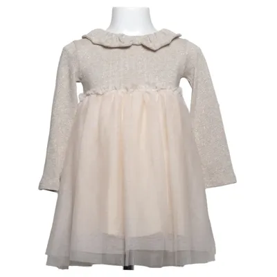 Klänning (Beige) från Zara Bomull, Polyester