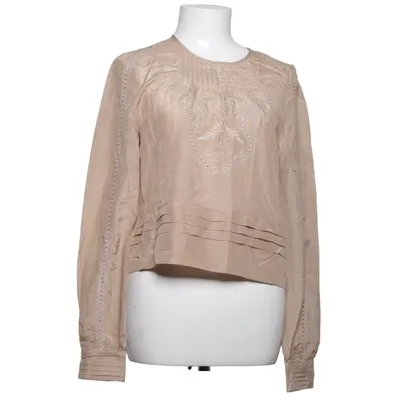 Blouse (Beige) van H&M Conscious Collection Organisch katoen, Zijde