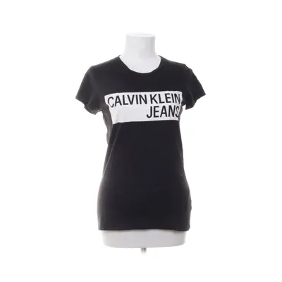 T-shirt (Zwart) van Calvin Klein Jeans Katoen, Modal