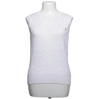 Pull sans manches (Blanc) de GANT Coton, Élasthane, Polyamide