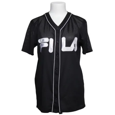 Baseball T-shirt (Black, White) from Fila Polyester