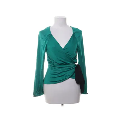 Slå-om top (Grøn, Sort) fra Diane von Furstenberg Elastan, Silke, Viscose