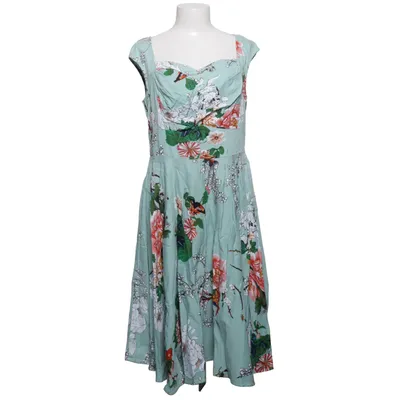 Robe (Vert, Multicolore) de Belle Poque