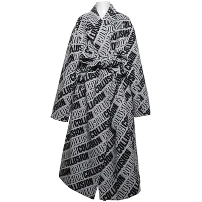 Jas (Zwart, Wit) van Collusion Acryl, Katoen, Nylon, Polyester, Viscose, Wol