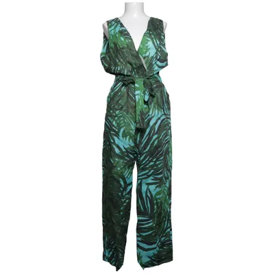 Jumpsuit (Green, Blue, Multicolored) from La Fée Maraboutée Linen