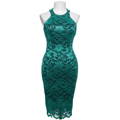 Robe de cocktail (Vert, Noir) de Closet Élasthane, Polyamide, Polyester, Viscose