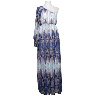 Robe longue (Bleu, Blanc, Multicolore) de John Zack Polyester