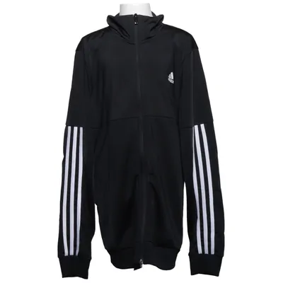 Träningsjacka (Svart, Vit) från Adidas Elastan, Återvunnen polyester