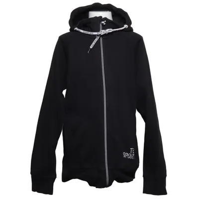 Capuchon sweater (Zwart) van Team Sportia Katoen, Polyester