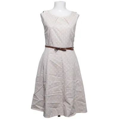 Dress (Beige, White) from Comma Cotton, Elastane