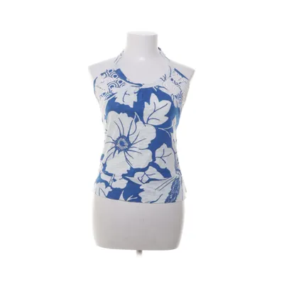 Halter neck top (Blue, White) from Blutsgeschwister Cotton