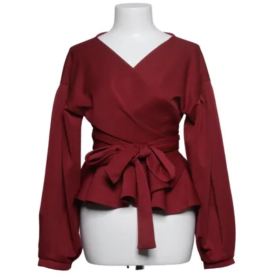 Blouse portefeuille (Rouge) de Shein Élasthane, Polyester