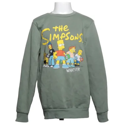 Collegetröja (Grön) från The Simpsons Bomull, Polyester