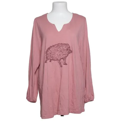 Long sleeve T-shirt (Pink) from Ulla Popken Cotton, Modal