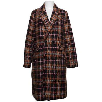 Coat (Brown, Black, Multicolored) from Papaya Acrylic, Polyester