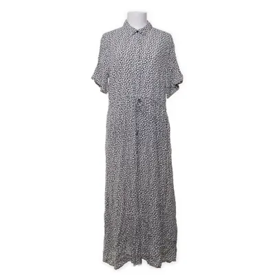 Långklänning (Svart, Vit) från Pieces Viskos