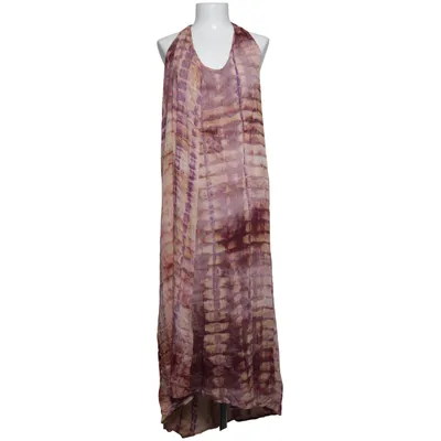 Maxi jurk (Lila, Beige, Meerkleurig) van Edith Katoen, Elastaan