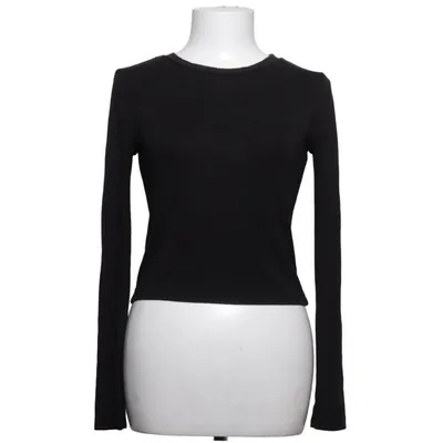 Långärmad t-shirt (Svart) från Stradivarius Basics Elastan, Viskos