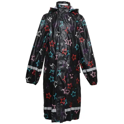 Raincoat (Black, Multicolored) from MyWear Active Polyester