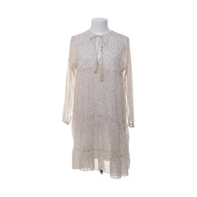 Jurk (Beige, Wit, Meerkleurig) van New Collection Elastaan, Polyester, Viscose