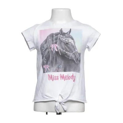 T-shirt (White, Multicolored) from Miss Melody Cotton