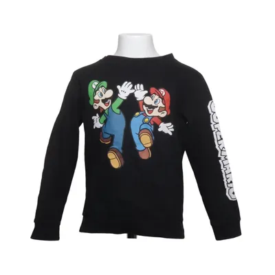 Sweatshirt (Noir, Multicolore) de Super Mario Coton