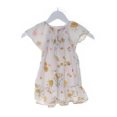 Dress (White, Multicolored) from Zara Cotton