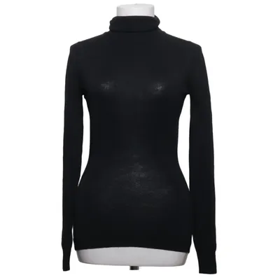 Rollkragenpullover (Schwarz) von John Smedley Merinowolle
