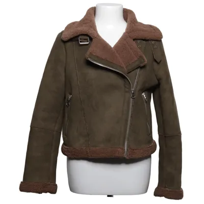 Shearlingjacka (Grön, Brun) från Zara Basic Outerwear Elastan, Polyester