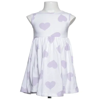 Kjole (Hvid, Lilla) fra Mywear Young Bomuld, Elastan