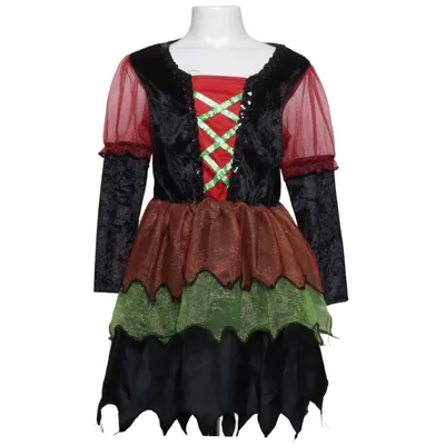 Fancy dress (Black, Red, Green, Orange) from Fries Polyester