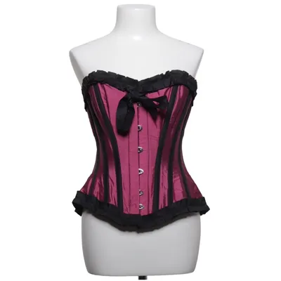 Corset (Violet, Noir) de Burlesk Coton, Polyester