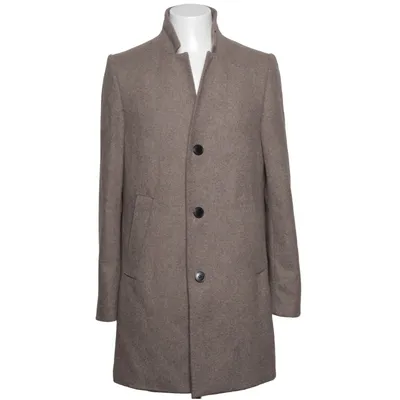 Frakke (Beige) fra H&M Man Akryl, Polyamid, Polyester, Viscose, Uld