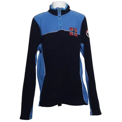Fleece trui (Blauw, Meerkleurig) van Napapijri Katoen, Polyester