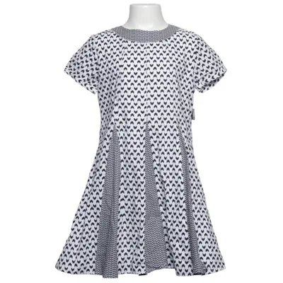 Dress (Black, White) from Coccodrillo Cotton