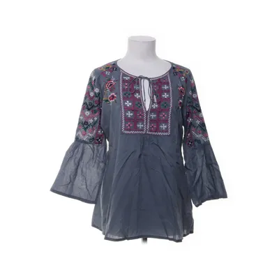 Pussy bow blouse (Gray, Pink) from Indiska Cotton