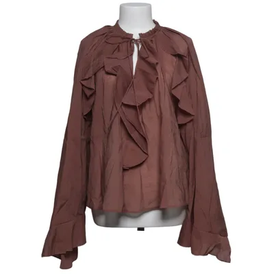 Blus (Brun) från H&M Bomull, Polyester