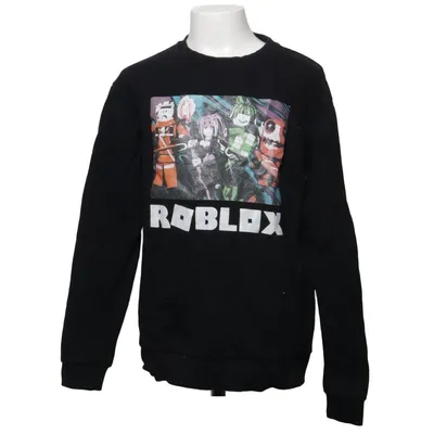 Collegetröja (Svart, Flerfärgad) från Roblox Bomull