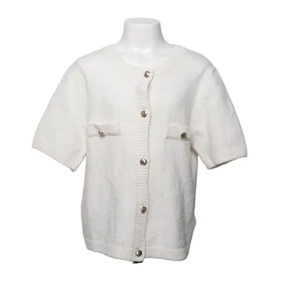Kofta (Vit) från Gina Tricot Akryl, Elastan, Återvunnen polyester, Ull