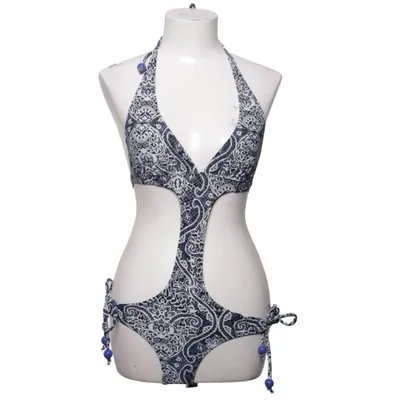Swimsuit (Blue, White) from Missya Elastane, Polyamide, Polyester