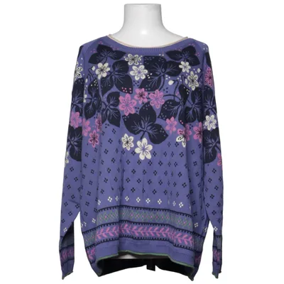 Sweater (Blue, Multicolored) from Gudrun Sjödén Organic cotton, Recycled cotton