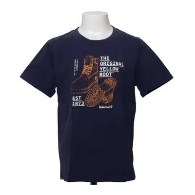T-shirt (Blauw) van Timberland Katoen, Elastaan